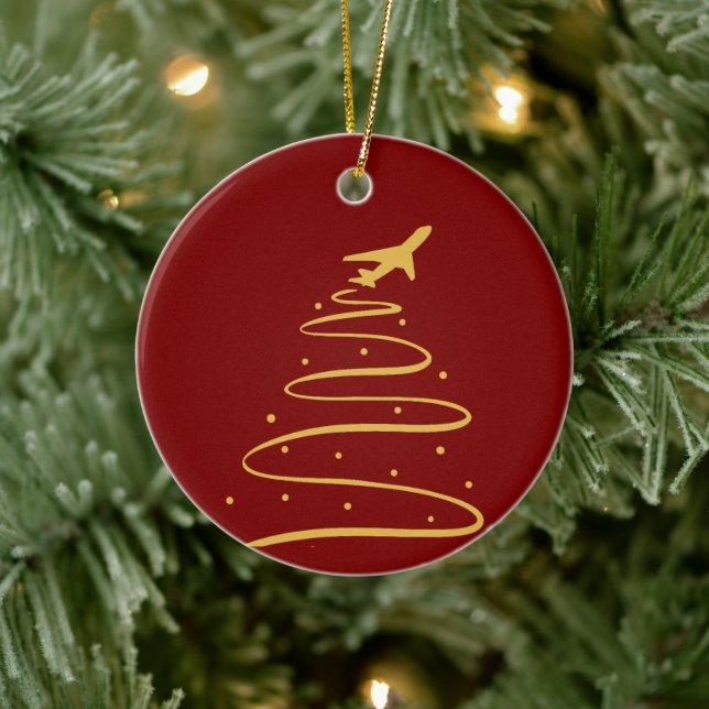 Christmas Ready for Takeoff Ornament  (Tree)