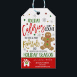 Christmas Realtor Pop By Gift Tags<br><div class="desc">Christmas Pop By Realtor Appreciation Gift Tags - Christmas Calories Don't Count But You and Your Referrals Do! These holiday client appreciation realtor pop by gift tags are great to use for Christmas gift-giving for treats of any kind! Use for candies,  cookies and more!</div>