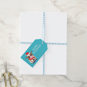 Christmas Reba the Cow Gift Tags