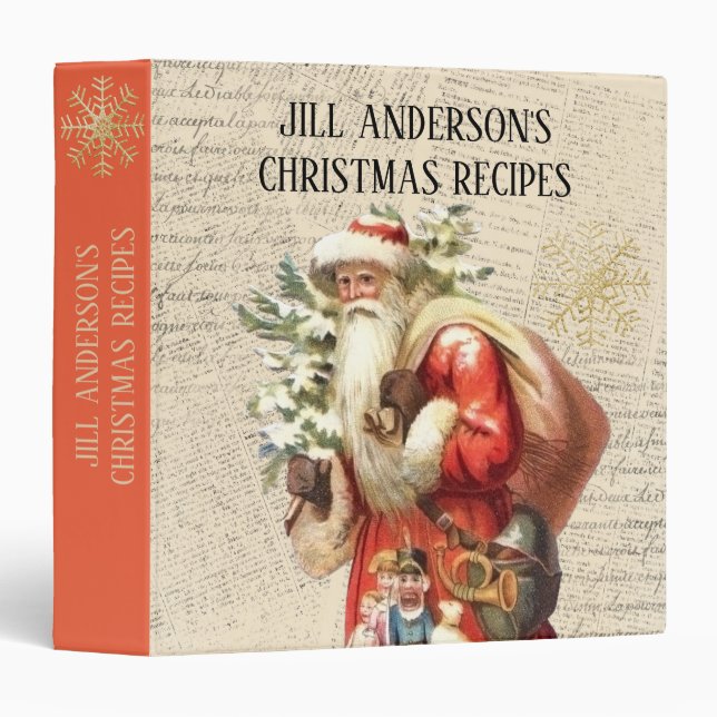 Christmas Recipe Binder (Front/Spine)