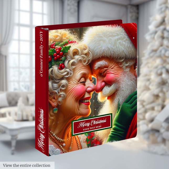Christmas Recipe Book Memory Album Binder Santa (Christmas Recipe Book Memory Album Binder Santa)