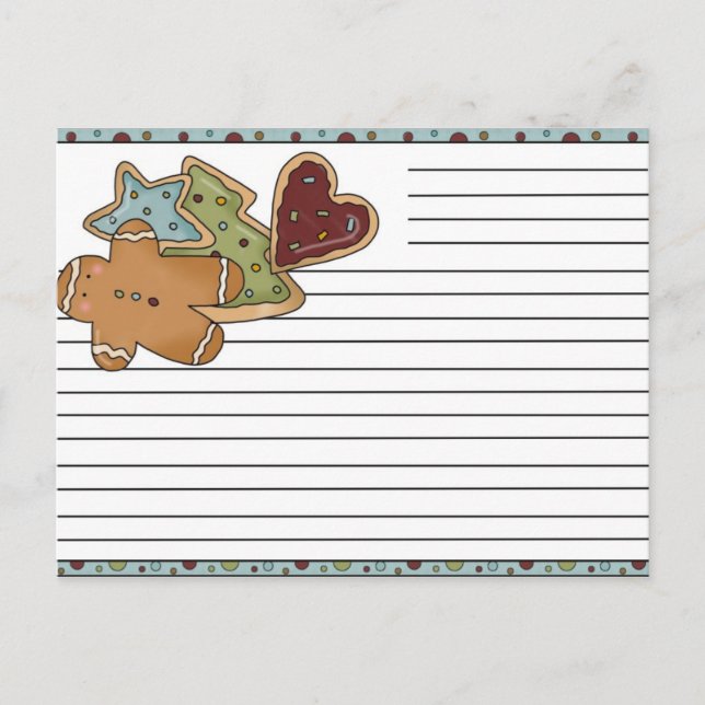 Christmas Recipe Cards (Front)