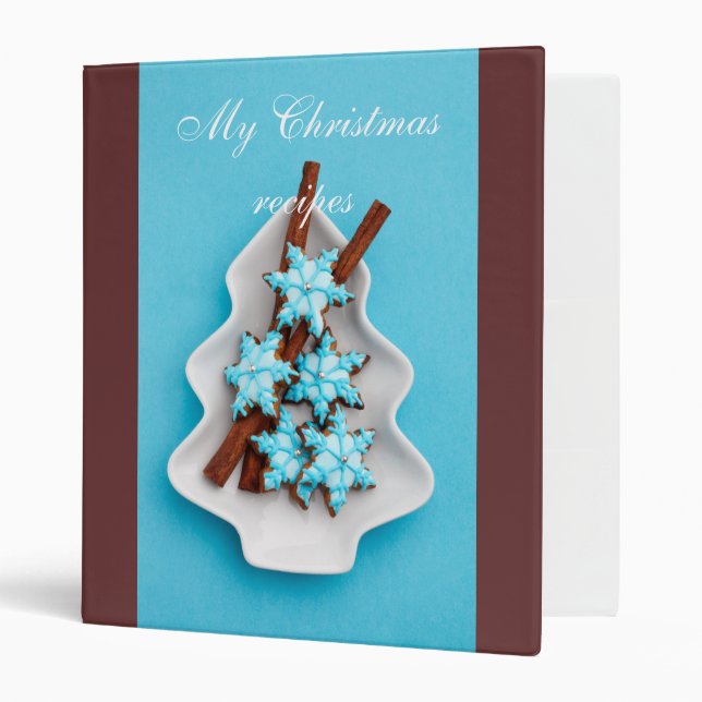 Christmas recipes binder (Front/Inside)