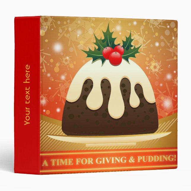 Christmas recipes cookbook desert binder (Front/Spine)