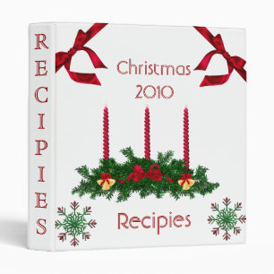 Christmas Recipies Avery Binder