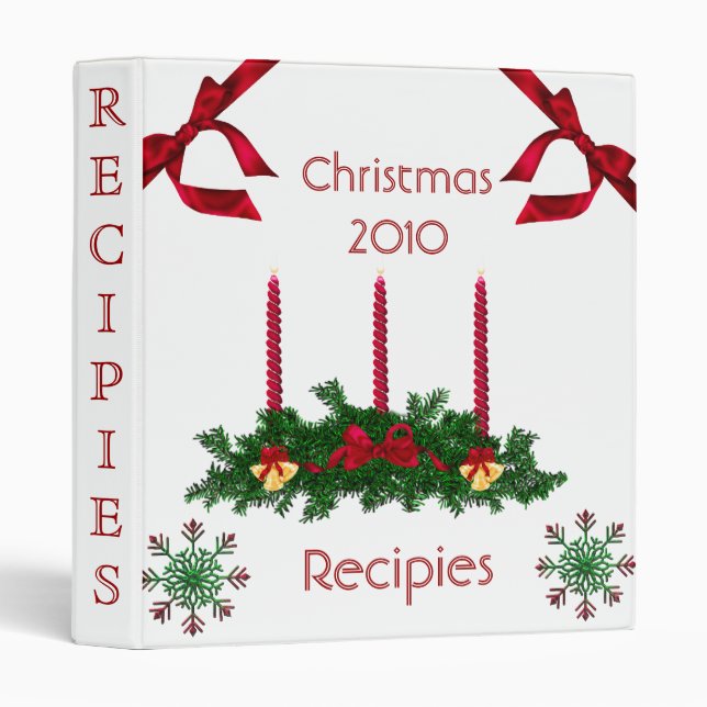 Christmas Recipies Avery Binder (Front/Spine)