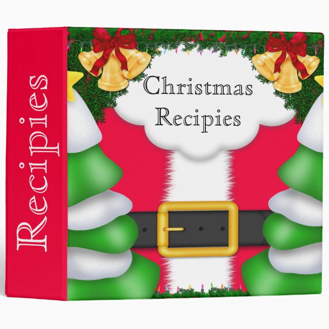 Christmas Recipies Avery Binder (Front/Spine)