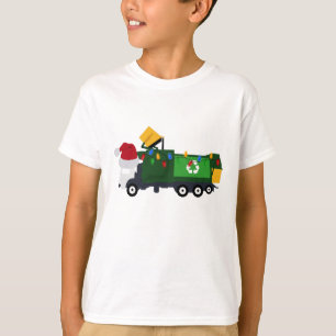 Christmas Recycling Garbage Truck T-Shirt
