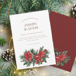 Christmas Red and Green Winter Festive Wedding Invitation<br><div class="desc">Modern Christmas Red and Green Winter Festive Wedding Invitation - Elegant Foliage in Rustic Evergreen Hues. Embrace the enchantment of the season with our modern Christmas wedding invitation, adorned in the rich and festive colours of red and green. This elegant invitation features delicate foliage accents that evoke the beauty of...</div>