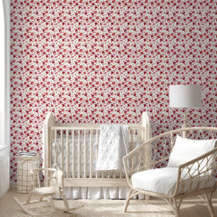 Christmas Red and White Candy Canes Sweets Wallpaper
