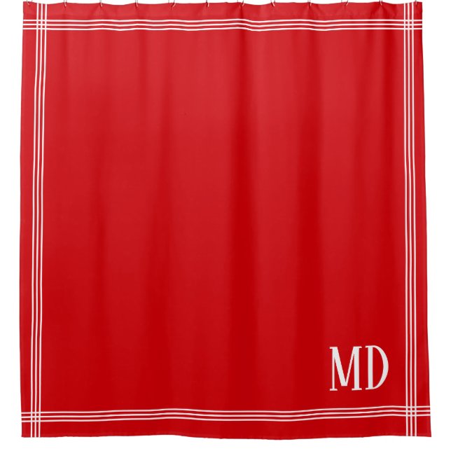  Christmas Red and White Striped Custom Initials (Front)