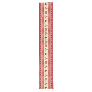 Christmas red and white table runner 16" x 108"