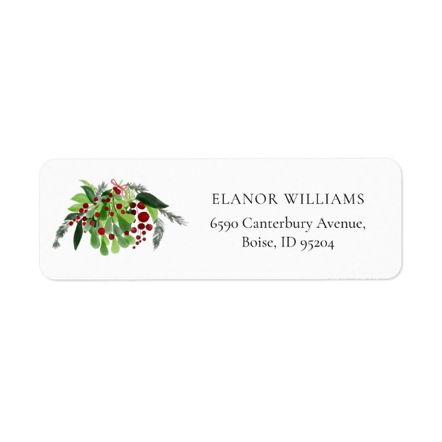 Christmas Red Berries Greenery Holiday  (Front)
