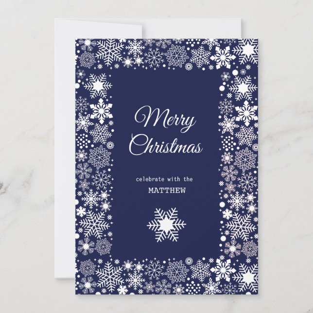 Christmas Red Berry Wreath Invitation (Front)