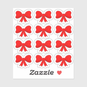 Christmas Red Bows Holiday Decoration X-mas Ribbon