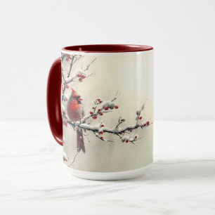 Christmas Red Cardinal Holiday Mug