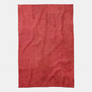 Christmas Red Chenille Fabric Texture Kitchen Towel