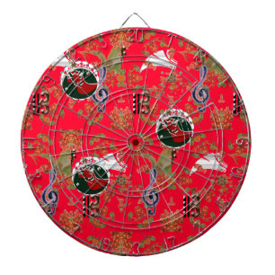 Christmas Red  Dartboard