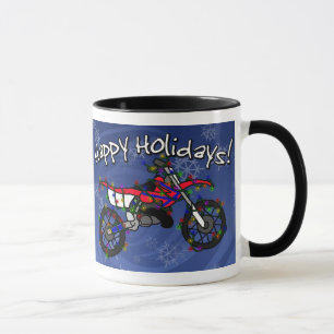Christmas Red Dirt Bike Mug