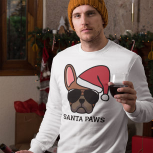 Christmas Red Fawn French Bulldog Sweatshirt