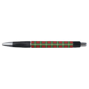 Christmas Red Green Big Checker Plaid  Pen