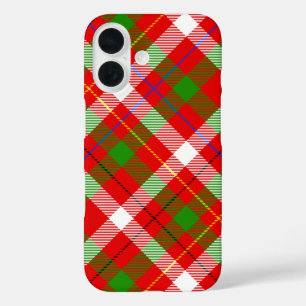 Christmas Red Green White Flannel Plaid Design  iPhone 16 Case