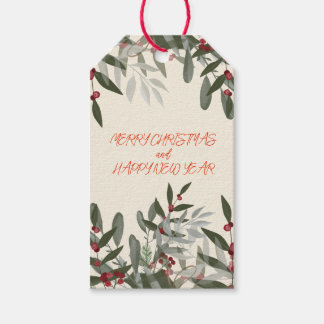 Christmas Red Holly Berries Gift Tags