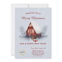 Christmas Red House Business Logo