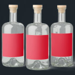 Christmas Red Liquor Bottle Label<br><div class="desc">Red. This deep hue symbolizes the blood of Jesus Christ,  the person whose birth the holiday celebrates. It is also associated with Santa Claus and his distinctive outfit. In general,  red is often used to represent love,  courage and romance,  other popular holiday themes.</div>