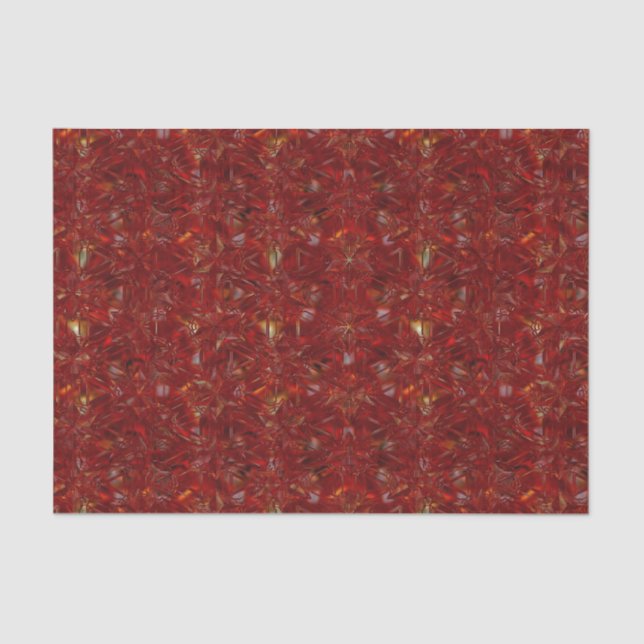 Christmas Red Luxury Holidays  Tissue Paper (Front)