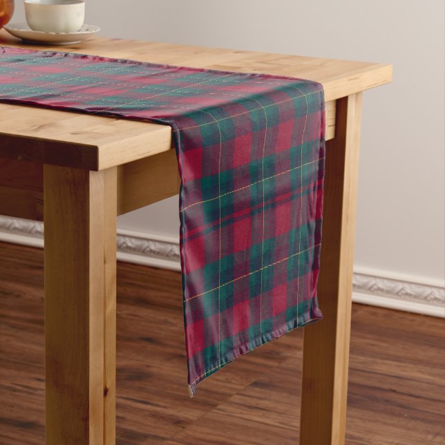 Christmas Red Plaid Table Runner (In Situ)