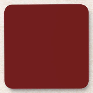 Christmas red, solid red, deep Red, plain Red  Coaster