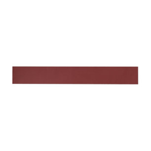 Christmas red, solid red, deep Red, plain Red  Wraparound Address Label