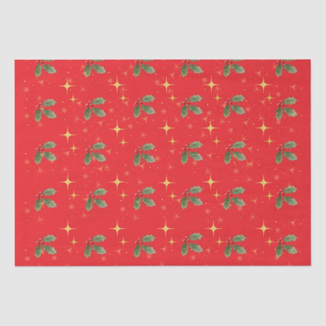 Christmas Red Tissue Paper (Front)
