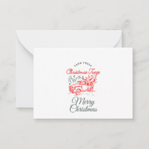 Christmas Red Truck by Sommer Hamilton  Card
