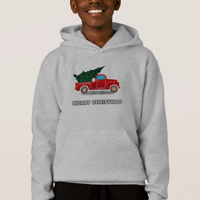 Christmas Red Truck Tree Gift For Xmas Vacation (Front)