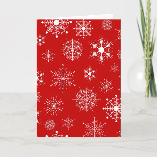 christmas,red,white,green,pattern,merry+christmas, holiday card (Front)