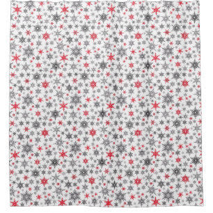 Christmas, red, white, snowflakes, winter, New yea
