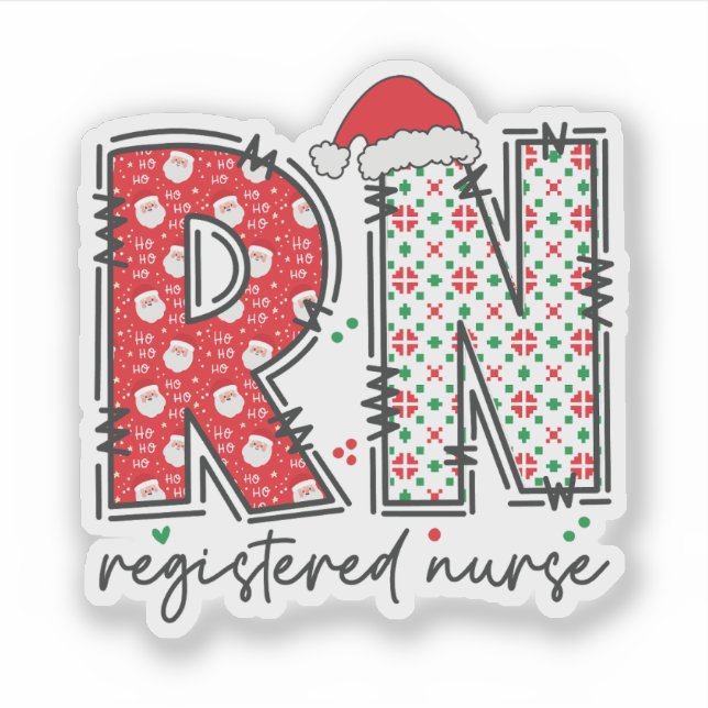 Christmas Registered Nurse RN Healthcare  (Front)