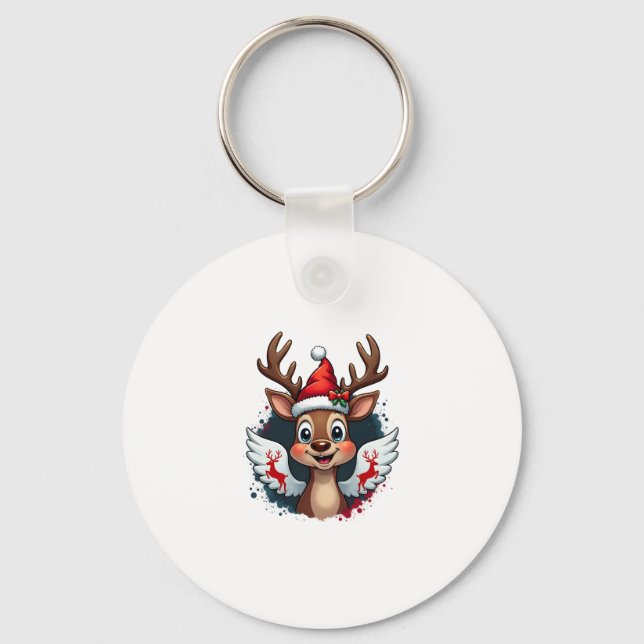 christmas Reindeer (1) Keychain (Front)