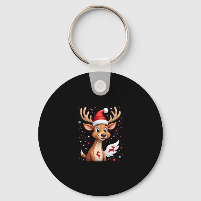 christmas Reindeer (1) Keychain (Front)