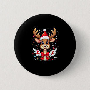 christmas Reindeer (3) 2 Inch Round Button