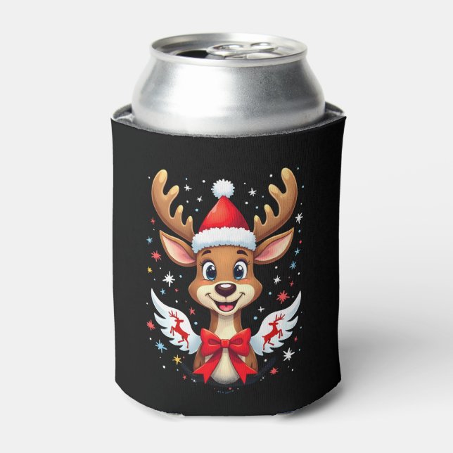 christmas Reindeer (3) Can Cooler (Can Front)
