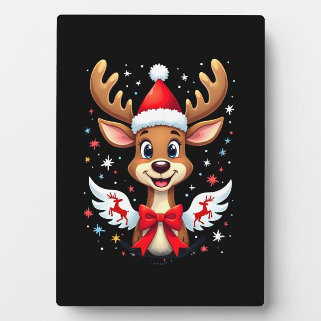 christmas Reindeer (3) Plaque (Front)
