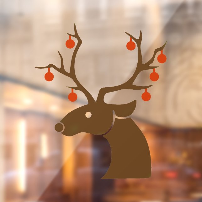 Christmas Reindeer 3 Window Cling (Sheet 2)