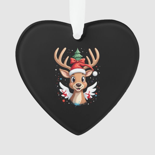 christmas Reindeer (4) Ornament (Front)
