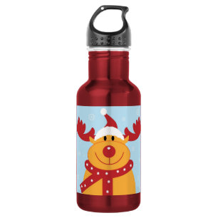 Christmas Reindeer 532 Ml Water Bottle