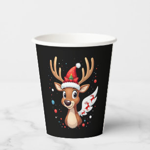 christmas Reindeer (5) Paper Cups