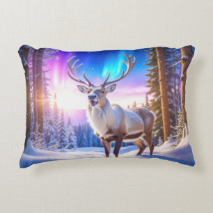 Christmas Reindeer Accent Pillow