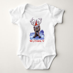 Christmas Reindeer Baby Tee